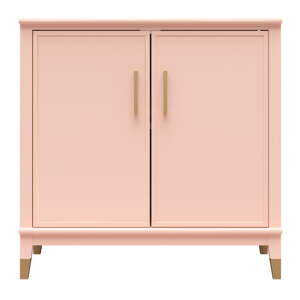 Ružičasti ormarić 86x85x41 cm Westerleigh – CosmoLiving by Cosmopolitan