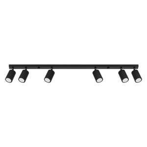 Crna stropna svjetiljka 6,5x117 cm Gleam – Nice Lamps