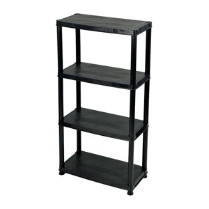 Crni plastični regal za radionicu 61x130 cm – Addis