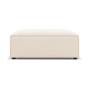 Bež baršunast tabure Jodie – Micadoni Home