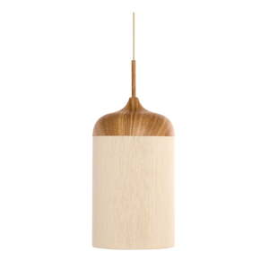 Viseća svjetiljka u prirodnoj boji s tekstilnim sjenilom ø 22 cm Dania – Light & Living