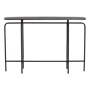Crni metalni pomoćni stol 30x120 cm Zapala – Light & Living