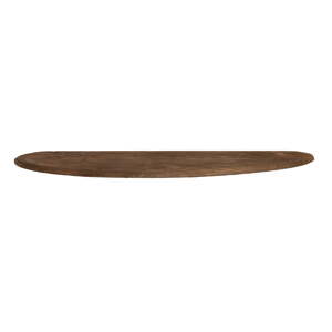 Smeđa polica od masivnog manga 70 cm Ginosu – Light & Living