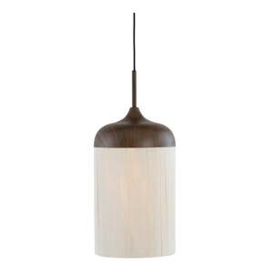 Tamno smeđa viseća svjetiljka s tekstilnim sjenilom ø 27,5 cm Dania – Light & Living