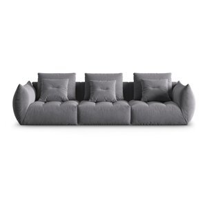 Tamno siva baršunasti sofa 332 cm Bloom – Micadoni