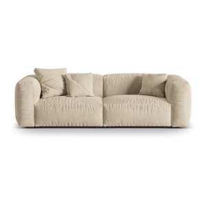 Bež baršunasti sofa 240 cm Martina – Micadoni