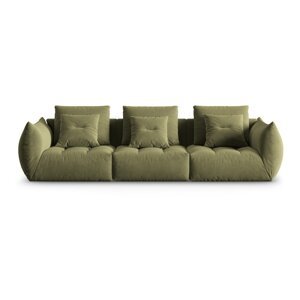 Svijetlo zelena baršunasti sofa 332 cm Bloom – Micadoni