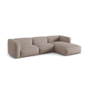 Bež kutna garnitura (s desnim kutom) Martina – Micadoni Home