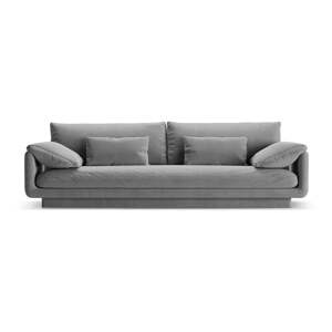 Svijetlo siva baršunasti sofa 250 cm Torino – Micadoni