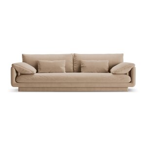 Bež baršunasti sofa 250 cm Torino – Micadoni