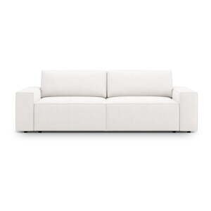 Bijela sklopiva sofa od bouclé tkanine 247 cm Jodie – Micadoni Home