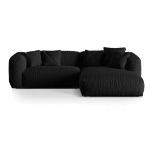 Crna kutna garnitura (s desnim kutom) Martina – Micadoni Home
