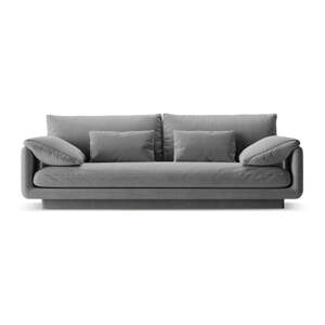 Svijetlo siva baršunasti sofa 220 cm Torino – Micadoni