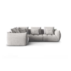 Svijetlo siva kutna garnitura (s lijevim kutom) Bloom – Micadoni Home