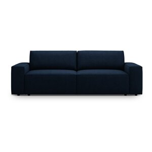 Tamno plava sklopiva sofa od bouclé tkanine 247 cm Jodie – Micadoni Home