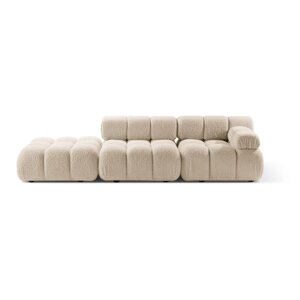 Bež sofa od bouclé tkanine 288 cm Bellis – Micadoni