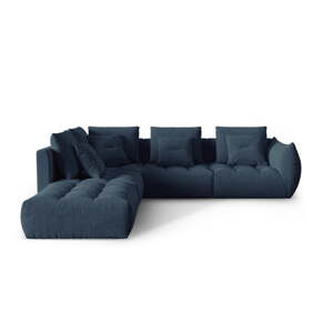 Tamno plava kutna garnitura (s lijevim kutom) Bloom – Micadoni Home