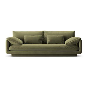 Svijetlo zelena baršunasti sofa 220 cm Torino – Micadoni