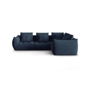 Tamno plava kutna garnitura (s desnim kutom) Bloom – Micadoni Home