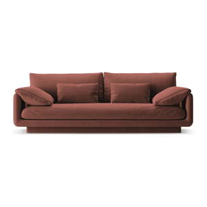 Ružičasta baršunasti sofa 220 cm Torino – Micadoni