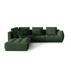 Tamno zelena kutna garnitura (s lijevim kutom) Bloom – Micadoni Home