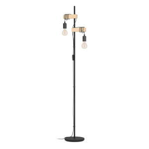 Crna/u prirodnoj boji LED stojeća svjetiljka (visina 166,5 cm) TOWNSHEND – EGLO
