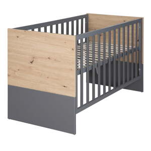 Sivi/u prirodnoj boji dječji krevet 60x120 cm Anna – Roba