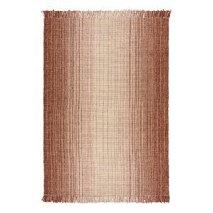Crveni obostrani/ručno rađen tepih od mješavine jute 200x290 cm Jute Ombre Red – Flair Rugs