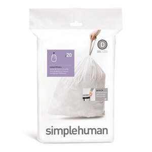 Vreće za smeće s trakom za zatezanje 20 kom 20 l D – simplehuman