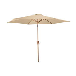 Bež suncobran ø 300 cm Wood – Rojaplast