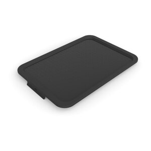 Crni plastičan poklopac za kutiju za pohranu 57x39x3 cm Albris – Rotho