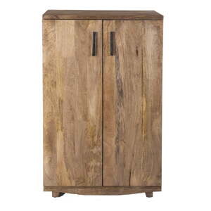 Vitrina za vino od masivnog manga u prirodnoj boji broj boca 12 kom, 74x122x46 cm Bombay – Interia Home & Living