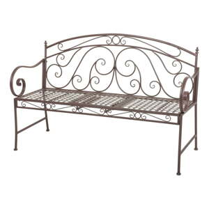 Smeđa metalna vrtna klupa Saket – Garden Pleasure