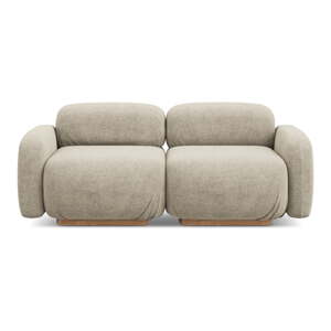 Bež sofa od bouclé tkanine 190 cm Ailani – Makamii