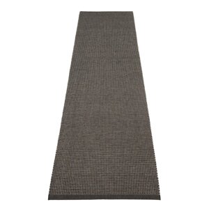Antracitno siva unutarnja i vanjska staza 70x300 cm Emm Black Linen – Pappelina