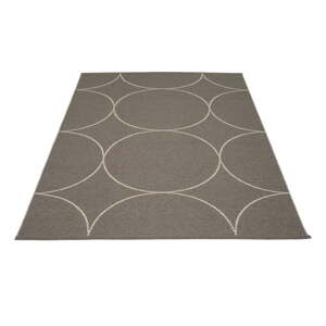 Tamno sivi unutarnji i vanjski tepih 180x275 cm Boo Charcoal Linen – Pappelina