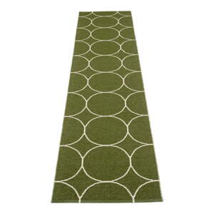 Tamno zelena unutarnja i vanjska staza 70x300 cm Boo Dark Olive – Pappelina