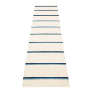 Plava/krem unutarnja i vanjska staza 70x300 cm Olle Blue Vanilla – Pappelina
