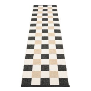 Crna/krem unutarnja i vanjska staza 70x300 cm Pix Black Vanilla – Pappelina