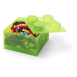 Zelena plastična dječja kutija za pohranu 25x25x18 cm – LEGO®