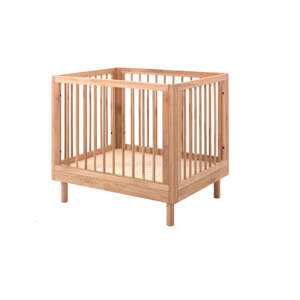 Putni krevetić od punog hrasta 95x75 cm u prirodnoj boji Forrest – Vipack