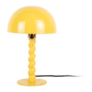 Žuta  stolna lampa s metalnim sjenilom (visina 39 cm) Prisa – Leitmotiv