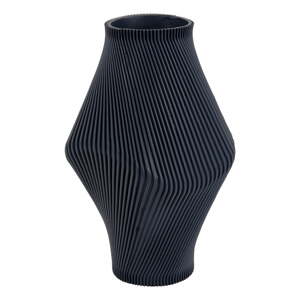 Tamno plava vaza od polyresina (visina 30 cm) Twisted Rib – PT LIVING