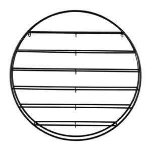 Crni zidni metalni držač za boce vina broj boca 12 kom 80x80x9 cm Redondo – PT LIVING