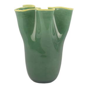 Zelena staklena ručno izrađena vaza (visina 31,5 cm) Ruffles – PT LIVING