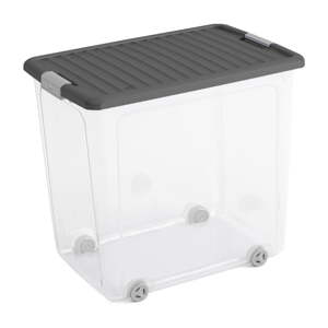 Plastična kutija za pohranu s poklopcem 56,5x39x51,5 cm W box XL – KIS