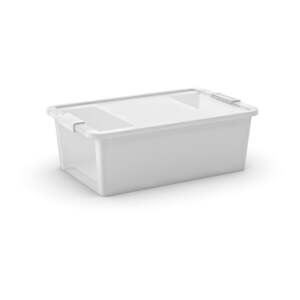 Bijela plastična kutija za pohranu s poklopcem 55x35x19 cm Bi-Box M – KIS