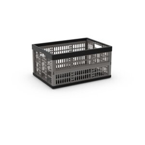 Siva plastična kutija za pohranu 47,5x34,5x23,5 cm Folding Crate – KIS