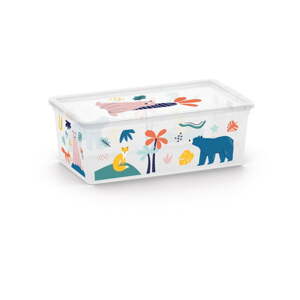 Bijela plastična dječja kutija za pohranu 34x19x12 cm C Box Style – KIS