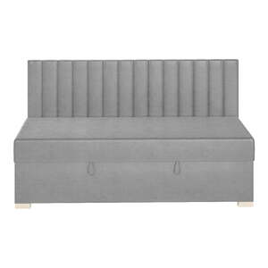 Sivi dječji krevet s prostorom za pohranu s madracem 90x200 cm Chill – Ghado